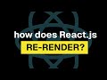 how does React re-render?