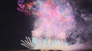 2023 利根川大花火大会 マルゴー スーパースターマインの競演 真紅と深碧の苦悩