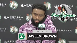Jaylen Brown on Loss: 'Leaves a Bad Taste in Your Mouth' Going into Break | Celtics vs Pistons