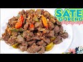 SATE GORENG SAPI - MASAKNYA SEBENTAR TAPI EMPUK   ||   RESEP MASAKAN DAGING SAPI ENAK