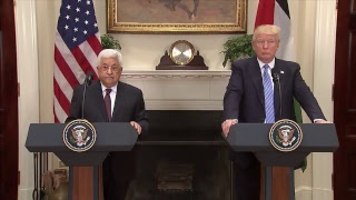 LIVE: welcomes President Mahmoud Abbas of the Palestinian Authority