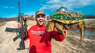 Epic SNAPPING Turtle CATCH CLEAN COOK!!!
