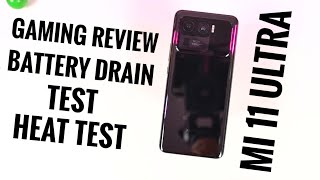 Mi 11 Ultra Gaming Review, Battery Drain Test, Heat Test