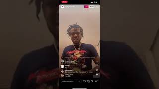 Envy Caine goes live clowning 22gz says he robbed 2605 \u0026 disses Coach Da Ghost