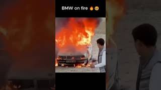 BMW says last goodbye 💀🔥 #shorts #bmw #fire #goodbye #edit