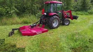 Brush Hogging the Field with the Mahindra 5010 and Brush Hog