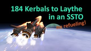 [KSP 1.2] 184-Kerbal SSTO to Laythe and back (Stock, no refueling)