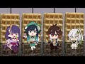 【原神アニメ】四神ワッフル【Genshin Archon waffles】