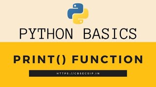 Python print() Function