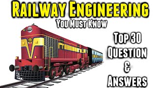 Important Railway Exam Questions \u0026 Answers | Important Interview questions