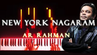NewYork Nagaram Piano | AR Rahman | Sillunu Oru Kadhal | Cover Tutorial