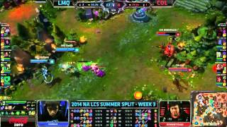 Pre-game Sounds and Highlights: LMQ vs compLexity | W3D2 S4 NA LCS Summer split 2014