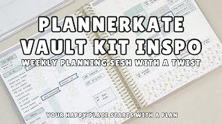 PLAN WITH ME USING THE PLANNERKATE VAULT KIT