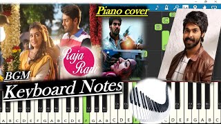 Raja Rani Accident BGM Keyboard Notes (piano cover) | Emotional BGM | Gv Prakash | Arya | Nazriya
