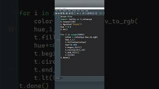 🌟Animation design using python turtle #shorts
