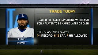 ATL@LAD: Dodgers trade Romo to the Rays