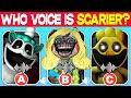 Who Voice is SCARIER?..Poppy Playtime Chapter 3 | Nightmare Craftycorn, Miss Delight, KICKIN CHICKEN