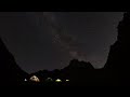 Camping Under Starry Sky Stock Video