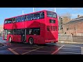 first bus sheffield 38500 byd bd11⚡red london bus on 51 from charnock to lodge moor