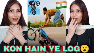 Indian Reaction On PAKISTANI Bike stunt one wheeling video Pakistani boy 125 stunt