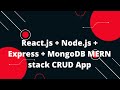 React.js + Node.js + Express + MongoDB MERN stack CRUD App Redux Toolkit  #1