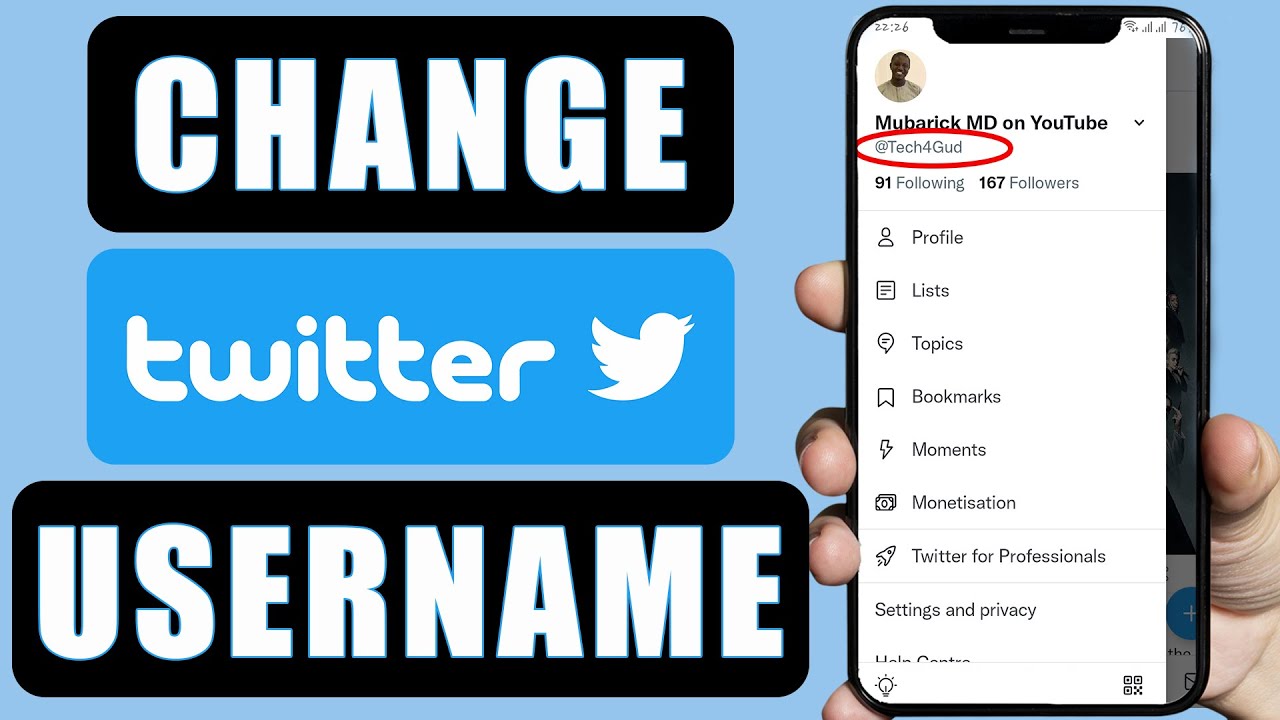 How To Change Twitter Username || Change Twitter @ Name & Display Name ...