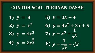 Kompulan soal-soal dasar materi turunan