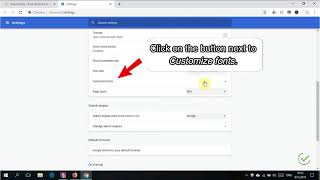 How to change the font - Google Chrome - Windows / Mac OS