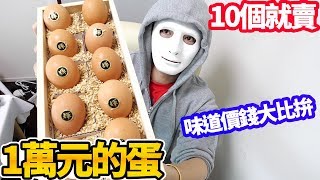 拉斐爾【食物大比拚】世上最貴的蛋 vs. 1隻20日元的蛋味道會一樣嗎！？(中字)