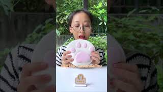 Cat Making A Giant Cat's Claw Marshmallow😍😉(ASMR) | Chef Cat Cooking  #tiktok #Shorts