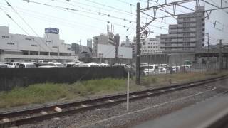 J R 奈良駅から天王寺駅までの車窓の風景 (電車内の音のみ)