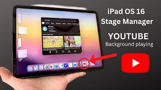 YouTube on iPad OS 16 with Stage Manager - iPad Pro 2018 A12X