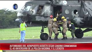 La Policía Nacional y el ejército de Nicaragua participaron en un simulacro de emergencia