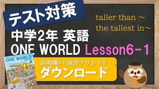 【2021年改訂 中2英語 教科書 ワンワールド】 Lesson6-1 (Castles and Canyons)