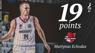 Martynas Echodas (19 PTS) | Player Highlights | MNSB v PERI | #BasketballCL 2024-25