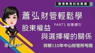 陳偉研究所📣蕭弘財管 讓你財管不會巴比Q🔥講解股東權益與選擇權的關係1