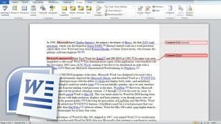 How to Insert Comment into a Word Document Page, Create Or Delete a Comment in Word