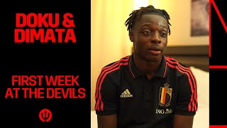 #REDDEVILS | Jeremu Doku and Nany Dimata about their first days as Devils