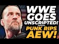 Wwe Goes Unscripted! Cm Punk Shoots On Aew...