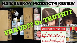 Hair Energy by Ayesha sohaib Product review| Hair energy products | Honest review