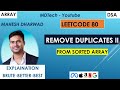 Remove Duplicates from Sorted Array II | Java Solution | LeetCode 80 Explained | Two pointers