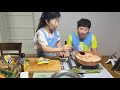 먹방mukbang 카레만들어먹기 시금치국 카레송 curry rice spinach soup eating show