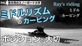 【ミドルリズムのカービング】青木玲の滑り