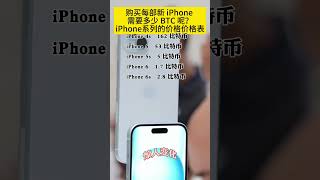 从 4s 到 iphone15,您需要花费多少比特币来购买新 iPhone？#iphone15 #btc