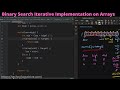 #6.3  Binary Search Iterative Implementation in Java || Binary Search on Arrays #TechnologyStrive