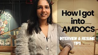 How I got into Amdocs | Technical Interview experience and preparation tips #amdocs #vlog