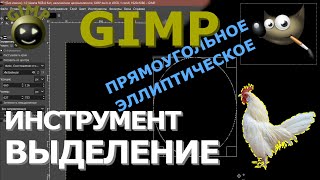 Инструмент Выделение. Прямоугольное, эллиптическое. Графический редактор ГИМП (GIMP)