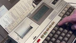 EPSON HX-20 Quick Review