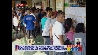 #Eleksyon2019: Mga botante, hindi nagpatinag sa siksikan at mainit na panahon