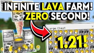 BEST 1.21 INFINITE LAVA FARM! Minecraft Bedrock MCPE/Xbox/PS4/Nintendo Switch/Windows 10